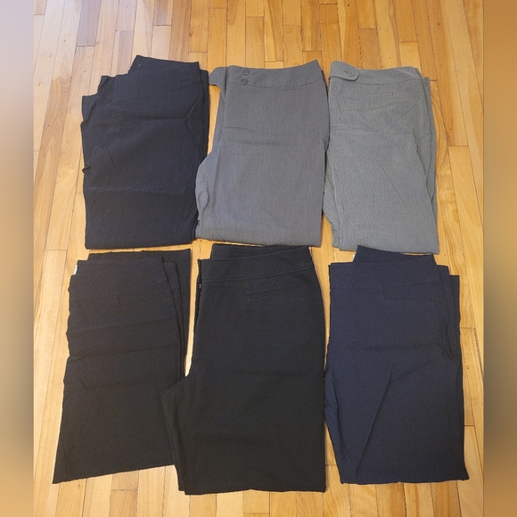 Pants - Lot/Bundle 6 Pairs of Dressy Pants Plus Size 18-20